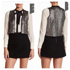 NWT! Zadig & Voltaire Dublin Deluxe Sequined Vest